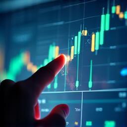 グラフやチャートの要点を強調表示する人物